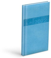 Diář 2022 T806 PU blue 90x170 mm - Diář