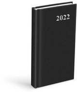 Diář 2022 D802 PVC Black 90x170 mm - Diář