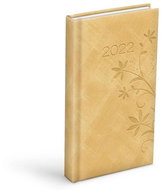 Diář 2022 D802 PU beige 90x170 mm - Diář