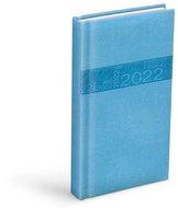 Diář 2022 D802 PU blue 90x170 mm - Diář