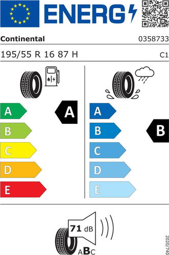 Pneu continental 195 55 r16 ContiEcoContact 5 87H