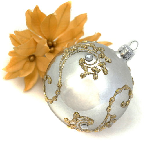 HAN Design Ball 8cm Painted - Christmas Ornaments - Main image