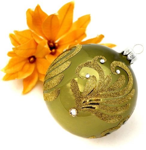 HAN Design Ball 8cm Painted - Christmas Ornaments - Main image