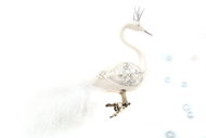 HAN Design Swan with Crown Painted - Christmas Ornaments