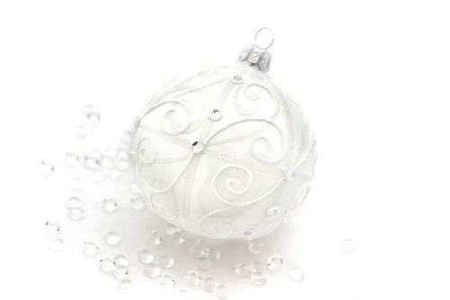 HAN Design Ball 8cm Painted - Christmas Ornaments - Main image
