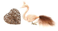 HAN Design Swan with Crown Painted - Christmas Ornaments