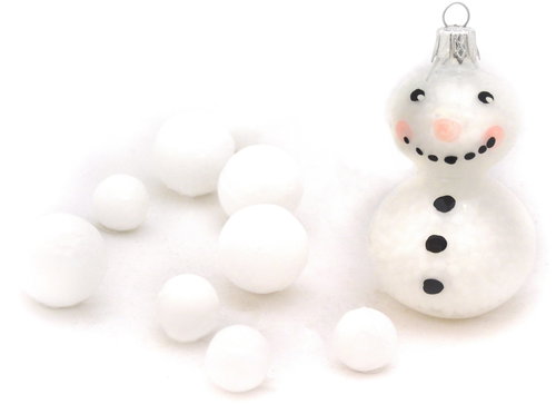 HAN Design Snowman with a Nose Filled with Balls - Christmas Ornaments - Main image