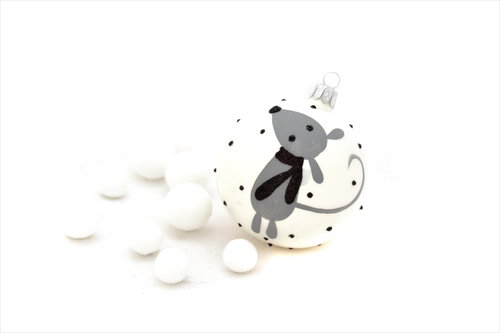HAN Design Sphere 7cm Painted - Christmas Ornaments - Main image