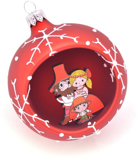 HAN Design Sphere 8cm Rumcajs Family - Christmas Ornaments - Main image