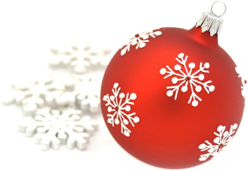 HAN Design Ball 8cm Painted - Christmas Ornaments - Main image