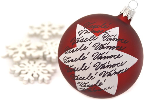 HAN Design Ball 6cm Painted - Christmas Ornaments - Main image
