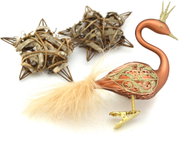 HAN Design Swan with Crown Painted - Christmas Ornaments