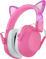 iClever Noise Cancelling Ear Muffs for Kids IC-EM01 Pink Cat Ears - Hearing Protection