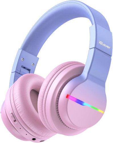 iClever Kids Bluetooth Headphones BTH12 Gradient Pink - Bezdrôtové slúchadlá - Hlavný obrázok