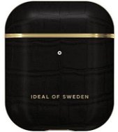 iDeal Of Sweden Apple Airpods black croco tok - Fülhallgató tok