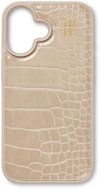 iDeal Of Sweden Protective Vegan Leather Cover with Magsafe for iPhone 16 Warm Beige Croco - Phone Cover