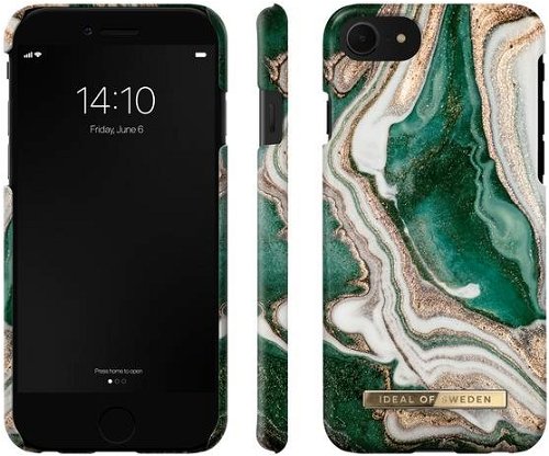 IDEAL OF SWEDEN Fashion, Backcover, Apple, iPhone 6, iPhone 7, iPhone 8,  Blue Marble