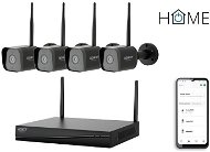 iGET HOME Wi-Fi NVR N4C4, 2K+ felbontás, 3 MPx, Wi-Fi felvevő vízálló kamerákkal és kétirányú átvite - Kamerarendszer