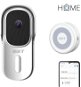 Zvonček s kamerou iGET HOME Doorbell DS1 White + Chime CHS1 White – súprava videozvončeka a reproduktora, FullHD video - Videozvonek