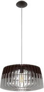 Eglo - Lustr na lanku 1xE27/60W/230V šedá/černá 480mm - Lustr