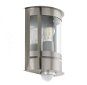 Eglo - Venkovní nástěnné svítidlo se senzorem 1xE27/60W/230V IP44 - Nástěnná lampa