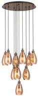 Eglo 39509 - Chandelier on Cable SIRACUSA 10xE27/60W/230V - Chandelier