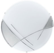 EGLO 89758 - Wall Ceiling Light - RAYA, 1 x E27/60W, Silver/White - Ceiling Light