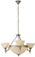 EGLO 85857 - Chandelier MARBELLA 6xE14/60W/230V Alabaster Glass - Chandelier