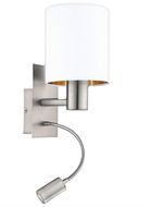 Eglo - LED Nástěnné svítidlo 1xE27/40W+LED/3,5W bílá - Nástěnná lampa