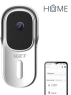 iGET HOME Doorbell DS1 White – batériový WiFi video zvonček s Full HD prenosom obrazu a zvuku - Zvonček s kamerou