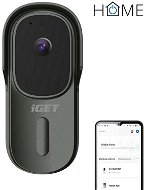 iGET HOME Doorbell DS1 Anthracite - batériový wifi video zvonček s Full HD prenosom obrazu a zvuku - Zvonček s kamerou