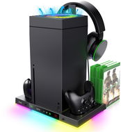 iPega XBX024S Multifunkční Nabíjecí RGB Stojan s Chlazením pro Xbox - Stojan na herní konzoli
