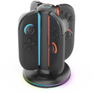 iPega SW2052 Nabíjecí Stanice s RGB pro JoyCon Ovladače Nintendo Switch 2 Black - Nabíjecí stanice