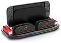 iPega SW2210 Multifunkční Nabíjecí RGB Stojan pro Nintendo Switch 2 Black
