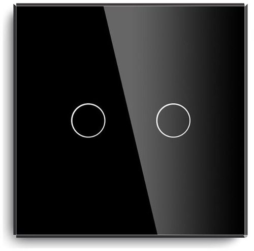 iQtech Millennium, Zigbee 2x NoN switch Smartlife, black - Light Switch - Main image