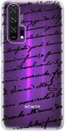 iSaprio Handwriting 01 Black for Honor 20 Pro - Phone Cover