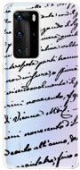 iSaprio Handwriting 01 Black for Huawei P40 Pro - Phone Cover