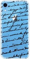 iSaprio Handwriting 01 Black for iPhone Xr - Phone Cover