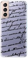 iSaprio Handwriting 01 Black for Samsung Galaxy S21 - Phone Cover