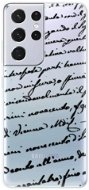 iSaprio Handwriting 01 Black for Samsung Galaxy S21 Ultra - Phone Cover