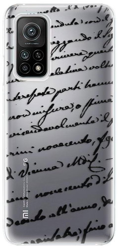 iSaprio Handwriting 01 Black for Xiaomi Mi 10T / Mi 10T Pro - Phone Cover - Main image