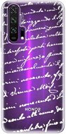 iSaprio Handwriting 01 White for Honor 20 Pro - Phone Cover