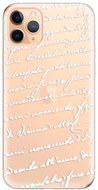 iSaprio Handwriting 01 White for iPhone 11 Pro Max - Phone Cover