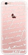 iSaprio Handwriting 01 White for iPhone 6 Plus - Phone Cover