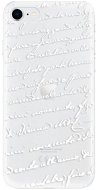 iSaprio Handwriting 01 White for iPhone SE 2020 - Phone Cover