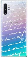iSaprio Handwriting 01 White na Samsung Galaxy Note 10+ - Kryt na mobil