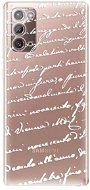 iSaprio Handwriting 01 White for Samsung Galaxy Note 20 - Phone Cover