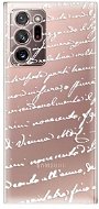 iSaprio Handwriting 01 White pre Samsung Galaxy Note 20 Ultra - Kryt na mobil