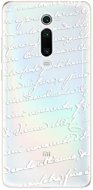 iSaprio Handwriting 01 White for Xiaomi Mi 9T Pro - Phone Cover