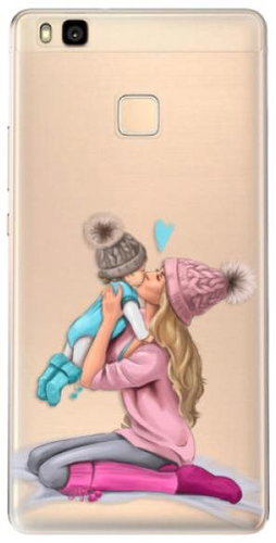 iSaprio Kissing Mom - Blond and Boy for Huawei P9 Lite - Phone Cover - Main image